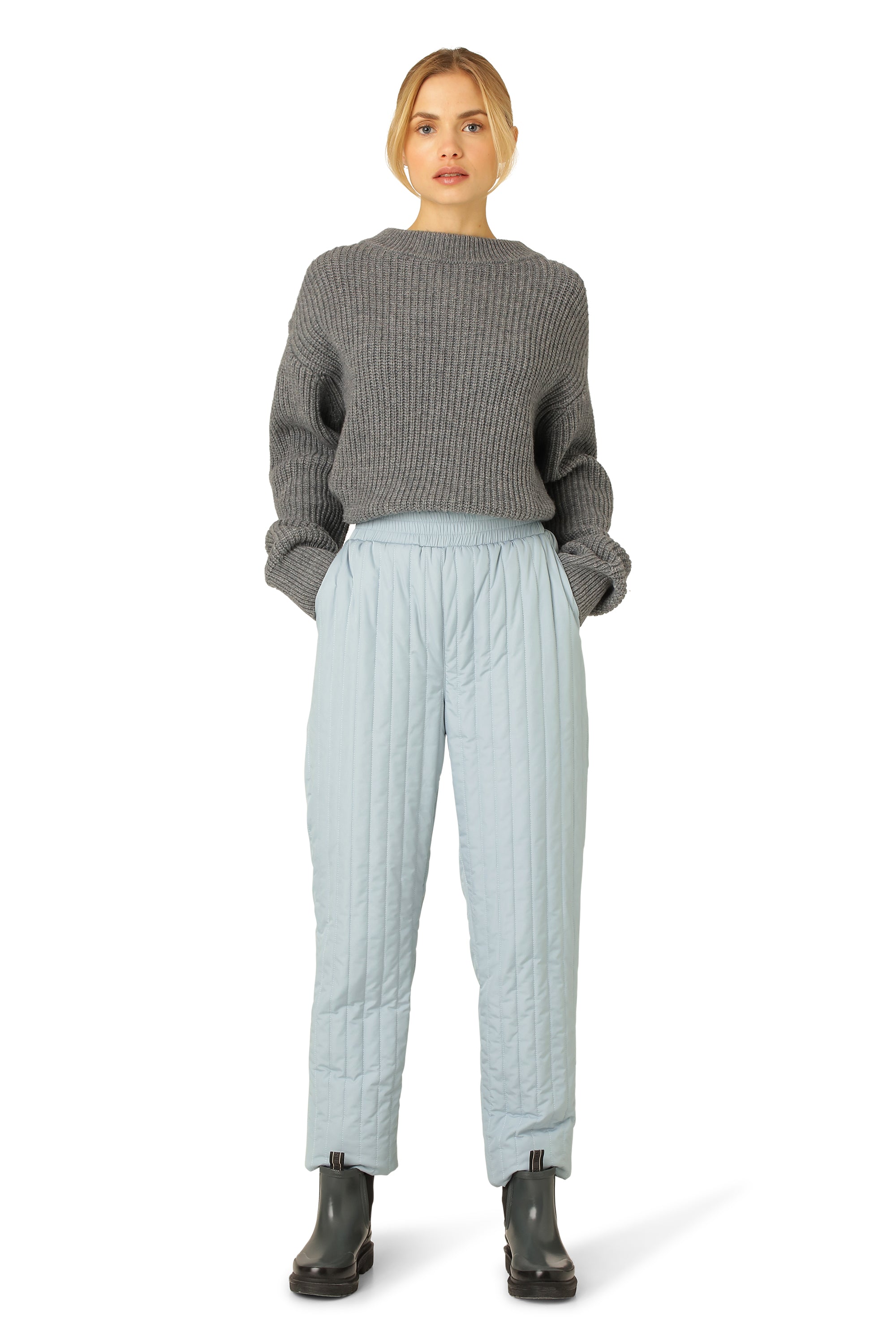 Ilse Jacobsen Hornbæk Outerwear Stepphose Trousers 608 Pale Petroleum